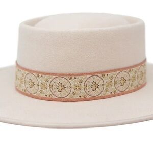 Olive & Pique Hat with Intricate Design